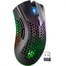 Мышь беспроводная DEFENDER Warlock GM-709L RGB, 8кнопок, 2400dpi, черный, USB [52709]