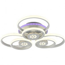 Люстра LED 162,5W, 3000-6500K+RGB, ПДУ, акрил, 600*600*140, Росток [DK6023C/3+3B WH] белый