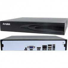 Видеорегистратор IP_Amatek AR-N1651X_16IP[8MP]; HDD[10Tb]; H265+; 255x220x45мм