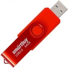 Накопитель USB Flash 64Gb SmartBuy Twist Red, USB3.0