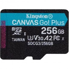 Карта памяти Micro SDXC 256Gb Kingston без адаптера Canvas Go Plus 170R A2 U3 V30 [SDCG3/256GBSP]