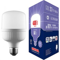 Лампа LED E27/T125 цилиндр,  50W, 6500K, 4300Лм, VOLPE [LED-M80-50W-6500K-E27-FR-NR]