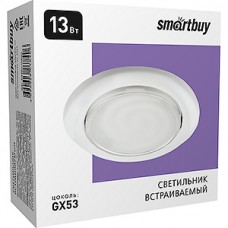 Светильник встраиваемый для ламп GX53, d106/90h38, Smartbuy [SBL-04WH-GX53] белый