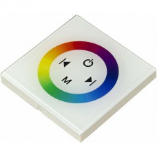 Контроллер ленты LED RGB 12/24В, 3*4А, встраиваемый, с диммером, 86х86х34, Apeyron [04-09]