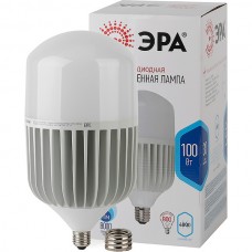 Лампа LED E27/T160 цилиндр, 100W, 4000K, 8000Лм, ЭРА [LED POWER T160-100W-4000-E27/E40] +перех. E40