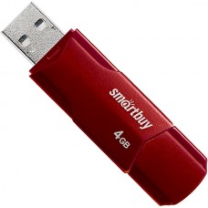 Накопитель USB Flash 4Gb SmartBuy CLUE Burgundy