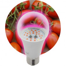 Лампа LED ФИТО E27/A60 груша, 10W, 1300K, 18 мкмоль/с, IP20, ЭРА [FITO-10W-RB-E27]