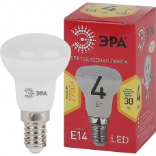 Лампа LED E14/R39 рефлектор,  4W, 2700K, 320Лм, ЭРА [LED R39-4W-827-E14 R]