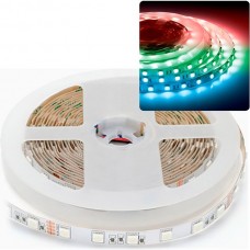 Лента LED 24В IP20 SMD5050  60/м, RGB, 14.4Вт/м, 5м/ц.1м, Apeyron [00-337]