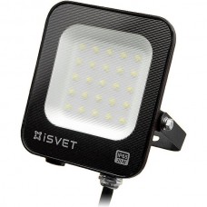Прожектор LED  20W, 6500K, IP65, SMD, 1800Лм, iSvet [USL-106-2-6] черный