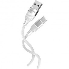 Кабель USB - Type-C, 1.0м, 3A, SmartBuy [iK-3112-S72w] белый