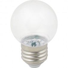 Лампа LED декоративная VOLPE, E27/G45 шар, 1W, 3000K, 80Лм [LED-G45-1W-3000K-E27-CL-С]