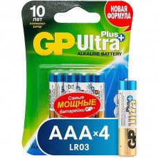 Батарейка GP AAA LR03 Ultra Plus Alkaline [BL4/40] [GP 24AUP-2CR4]