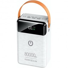 Внешняя батарея Perfeo PRODIGE (80000 mah/LED/PD + QC 3.0/Type-C/Lightning/3 USB/Выход: 5A)