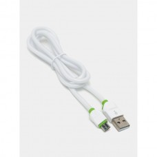 Кабель USB - microUSB, 1.0м, 2.4А, LDNIO LS34 [LD_B4506] медь, 86 жил, PVC , белый