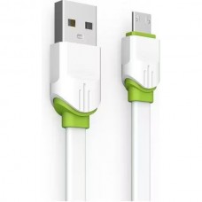 Кабель USB - microUSB, 2.0м, 2.4А, LDNIO LS35 [LD_B4509] медь, 120 жил, PVC , белый