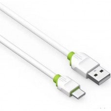 Кабель USB - Type-C, 2.0м, 2.4А, LDNIO LS35 [LD_B4511] медь, 120 жил, PVC , белый