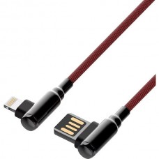 Кабель USB - Lightning, 1.0м, 2.4А, LDNIO LS421 [LD_B4624] медь, 86 жил, угловой коннектор