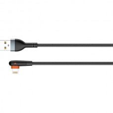 Кабель USB - Lightning, 2.0м, 2.4А, LDNIO LS562 [LD_C3804] медь, 86 жил, угловой коннектор