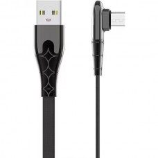 Кабель USB - microUSB, 1.0м, 2.4А, LDNIO LS581 [LD_C3806] медь, 86 жил, нейлон, угловой коннектор