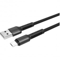 Кабель USB - microUSB, 1.0м, 2.4А, LDNIO LS63 [LD_B4457] медь, 86 жил, нейлон, серый