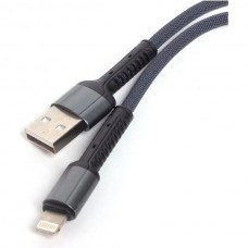 Кабель USB - Lightning, 2.0м, 2.4А, LDNIO LS64 [LD_B4467] медь, 120 жил, нейлон, серый