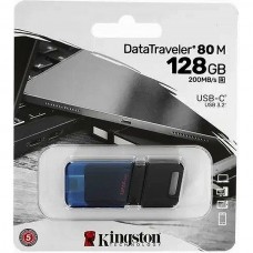 Накопитель USB Flash 128Gb Kingston DataTraveler 80 M, Type-C 3.2 Gen 1 [DT80M/128GB]