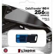 Накопитель USB Flash 256Gb Kingston DataTraveler 80 M, Type-C 3.2 Gen 1 [DT80M/256GB]