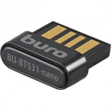 Адаптер USB Bluetooth BURO BU-BT531-nano, до 20 метров, ver 5.3+EDR class 1.5 черный