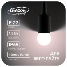 Набор ламп LED для белт-лайта Luazon, Шарик, Е27, 1,5W, 20шт, ТЕПЛЫЙ БЕЛЫЙ [9212632]