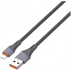 Кабель USB - microUSB, 2.0м, 30W, LDNIO LS632 [LD_C3843] медь, 120 жил, нейлоновая оплетка, Gray