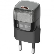 Зарядное устройство Perfeo, PD, с разъемом Type-C, GaN, 20W [I4650] черный