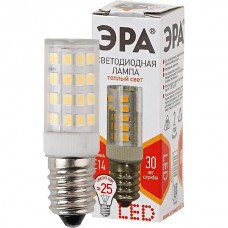 Лампа LED E27/T25 цилиндр,  5W, 2700K, 400Лм, ЭРА [STD LED T25-5W-CORN-827-E14]