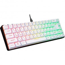 Клавиатура Jet.A PANTEON M2, с LED-подсветкой MULTICOLOR, мембранная, белая, USB