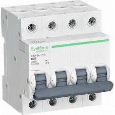 Выключатель автоматический 4п C  32А 4,5кА, Systeme Electric City9 [C9F34432]