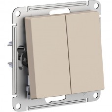 Переключатель с/у 2-кл 10A, IP20, Schneider Electric ATLASDESIGN [ATN001265] песочный