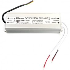 Блок питания 12V 200W, IP67, металл, влагозащищенный Feron [LB007]