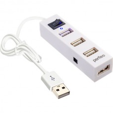 Концентратор USB 2.0 Perfeo PF-VI-H045, 4 порта, White