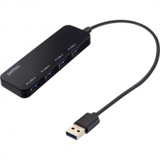 Концентратор USB 2.0 Perfeo PF-VI-H047, 4 порта, Black