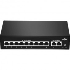 Коммутатор PoE  9PoE[100Mbps] + 2Uplink[100Mbps] Smartec; 90Вт; AC 220В; IP44 [ST-NS209MB-MD]