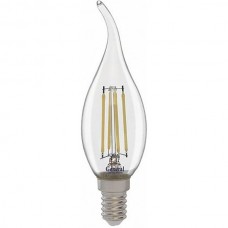 Лампа LED E14/C37 свеча на ветру,  8W, FILAMENT, 2700K, 610Лм, GL [GLDEN-CWS-8-230-E14-2700]